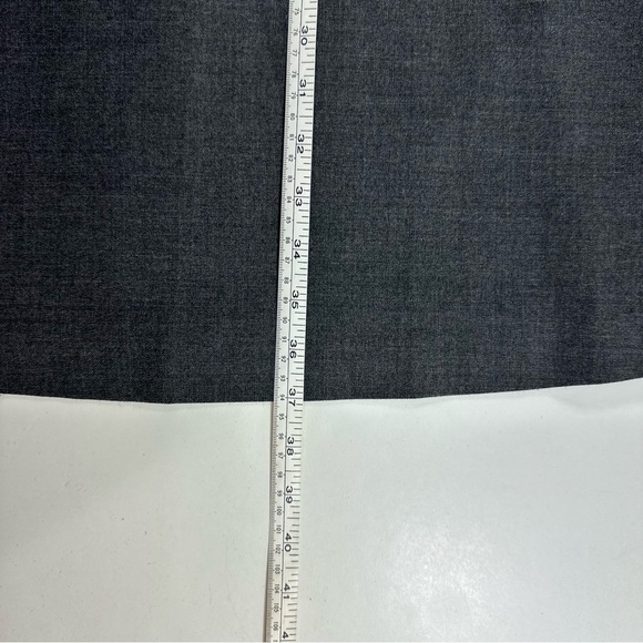 Theory Wool Blend Lined Dress Womens 10 Sleeveless A-line Pockets Gray - Picture 8 of 8